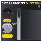 Beeveer 36 x 96 Inch Extra Large PET Plexiglass Sheets Roll, Transparent Clear Flexible Plastic Sheet for Craft, Picture Frames, Sign Blank, DIY Display Project, Protective Barriers - Retail: $56 Beeveer 36 x 96 Inch Extra Large PET Plexiglass Sheets Roll, Transparent Clear Flexible Plastic Sheet for Craft, Picture Frames, Sign Blank, DIY Display Project, Protective Barriers - Retail: $56