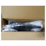 Wellfleet Woven Faux Leather Metal Base Counter Height Barstool Black - Threshold, Retail $279 Wellfleet Woven Faux Leather Metal Base Counter Height Barstool Black - Threshold, Retail $279