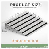 Nuvium 6\' Rise Door Threshold Ramp with Updated Fixable Screws, Stable Portable Wheelchair Ramp for Home Steps, Aluminum Door Entry Ramps for Scooters, Power Chairs, Walkers, 800LBS Load Capacity - R Nuvium 6\' Rise Door Threshold Ramp with Updated Fixable Screws, Stable Portable Wheelchair Ramp for Home Steps, Aluminum Door Entry Ramps for Scooters, Power Chairs, Walkers, 800LBS Load Capacity - R