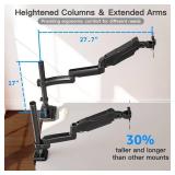 ErgoFocus Long Arm Monitor Mount, 13 to 32 inch Computer Desk Mount, Extra Long Adjustable Stand, Hold up to 19.8lbs, Tall Arm with Tilt, Swivel, Rotation, VESA 75/100mm ErgoFocus Long Arm Monitor Mount, 13 to 32 inch Computer Desk Mount, Extra Long Adjustable Stand, Hold up to 19.8lbs, Tall Arm with Tilt, Swivel, Rotation, VESA 75/100mm