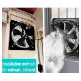 12 Inch Window Exhaust Wall Mounted Ventilation Basement Extractor Industrial Fan 720 CFM High-Speed1460 RPM Industrial Fan for Home Garage Office Commercial Use (12 Inch+Speed Control) 12 Inch Window Exhaust Wall Mounted Ventilation Basement Extractor Industrial Fan 720 CFM High-Speed1460 RPM Industrial Fan for Home Garage Office Commercial Use (12 Inch+Speed Control)