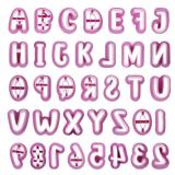 Alphabet Cookie Cutters, 35 Pcs Letter And Number Cookie Cutters Fondant Letter Cutter Cake Pop Mold Purple Plastic Alphabet Number Cutter Tools for Sugarcraft Biscuit Pastry Plunger Baking Decorating Alphabet Cookie Cutters, 35 Pcs Letter And Number Cookie Cutters Fondant Letter Cutter Cake Pop Mold Purple Plastic Alphabet Number Cutter Tools for Sugarcraft Biscuit Pastry Plunger Baking Decorating