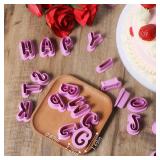 Alphabet Cookie Cutters, 35 Pcs Letter And Number Cookie Cutters Fondant Letter Cutter Cake Pop Mold Purple Plastic Alphabet Number Cutter Tools for Sugarcraft Biscuit Pastry Plunger Baking Decorating Alphabet Cookie Cutters, 35 Pcs Letter And Number Cookie Cutters Fondant Letter Cutter Cake Pop Mold Purple Plastic Alphabet Number Cutter Tools for Sugarcraft Biscuit Pastry Plunger Baking Decorating