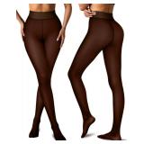 Vertvie Fleece Lined Tights Women Crotch One Seam Line Warm Sheer Pantyhose Fake Translucent Thermal Thick Tights Leggings (200g-Thin Fleece,Black Sheer-Coffee Fleece,Small-Medium) Vertvie Fleece Lined Tights Women Crotch One Seam Line Warm Sheer Pantyhose Fake Translucent Thermal Thick Tights Leggings (200g-Thin Fleece,Black Sheer-Coffee Fleece,Small-Medium)