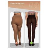 Vertvie Fleece Lined Tights Women Crotch One Seam Line Warm Sheer Pantyhose Fake Translucent Thermal Thick Tights Leggings (200g-Thin Fleece,Black Sheer-Coffee Fleece,Small-Medium) Vertvie Fleece Lined Tights Women Crotch One Seam Line Warm Sheer Pantyhose Fake Translucent Thermal Thick Tights Leggings (200g-Thin Fleece,Black Sheer-Coffee Fleece,Small-Medium)