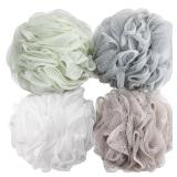 BTYMS Bath Sponge Shower Loofahs 60g Mesh Pouf Bath Scrunchies Body Wash Puff Shower Puff - Pack of 4 BTYMS Bath Sponge Shower Loofahs 60g Mesh Pouf Bath Scrunchies Body Wash Puff Shower Puff - Pack of 4