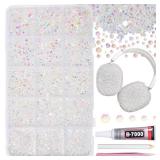 12000Pcs Clear White AB Rhinestones for Bedazzling Kit, 2/3/4/5/6mm Mix Sizes Jelly Bedazzling Resin Gems, Gems Bedazzling for Crafting, Flatback Rhinestones for Craft DIY Face Makeup Crafts Tumblers 12000Pcs Clear White AB Rhinestones for Bedazzling Kit, 2/3/4/5/6mm Mix Sizes Jelly Bedazzling Resin Gems, Gems Bedazzling for Crafting, Flatback Rhinestones for Craft DIY Face Makeup Crafts Tumblers