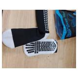 LUX Anti Slip Soccer Socks, Non Slip Football/Basketball/Hockey Sports Grip Pads Socks Black One Size LUX Anti Slip Soccer Socks, Non Slip Football/Basketball/Hockey Sports Grip Pads Socks Black One Size