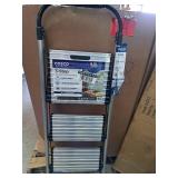 Cosco 3 Step All Aluminum Step Stool: Lightweight Gray & Black Ladder, 225 lb Capacity, No Assembly Required Cosco 3 Step All Aluminum Step Stool: Lightweight Gray & Black Ladder, 225 lb Capacity, No Assembly Required