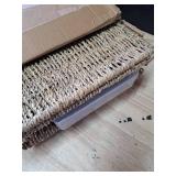 Marspark Seagrass File Box Organizers Decorative File Baskets for Hanging Folders Filing Cabinet with Lid Collapsible Letter Size Document Storage Box for Home Office Decor, Natural Marspark Seagrass File Box Organizers Decorative File Baskets for Hanging Folders Filing Cabinet with Lid Collapsible Letter Size Document Storage Box for Home Office Decor, Natural