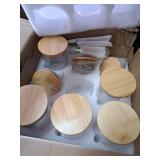 STARSIDE 16 oz Glass Food Storage Containers with Bamboo Lid, Set of 9 Spice Jars, Pantry Storage Containers, Borosilicate Glass Canisters FOUR BROKEN STARSIDE 16 oz Glass Food Storage Containers with Bamboo Lid, Set of 9 Spice Jars, Pantry Storage Containers, Borosilicate Glass Canisters FOUR BROKEN