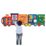 Train Activity Wall Busy Board Panels | 11-in-1 Wooden Sensory Wall Panel for Kids, Toddler Montessori Learning Activity Center, Perfect for Toddler Playroom Nursery Classroom Dentist Waiting Room Train Activity Wall Busy Board Panels | 11-in-1 Wooden Sensory Wall Panel for Kids, Toddler Montessori Learning Activity Center, Perfect for Toddler Playroom Nursery Classroom Dentist Waiting Room