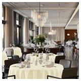 sancua Round Tablecloth 108 Inch Diameter, 6 Pack - Circle Polyester Fabric Table Cloth for Wedding Party Reception Banquet Birthday, Washable Formal Table Cover (Fit 42-96 Inch Tables), Beige sancua Round Tablecloth 108 Inch Diameter, 6 Pack - Circle Polyester Fabric Table Cloth for Wedding Party Reception Banquet Birthday, Washable Formal Table Cover (Fit 42-96 Inch Tables), Beige