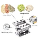 Pasta Maker Machine, Manual Pasta Makers 9 Adjustable Thickness Settings, Noodles Maker with Aluminum Alloy Rollers and Cutter for Spaghetti, Fettuccini, Lasagna, Dumpling Skins (with Brush) Pasta Maker Machine, Manual Pasta Makers 9 Adjustable Thickness Settings, Noodles Maker with Aluminum Alloy Rollers and Cutter for Spaghetti, Fettuccini, Lasagna, Dumpling Skins (with Brush)