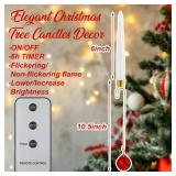 Baquler 24 Pcs Christmas Tree Candles with Red Crystal Ball, Flameless LED Candles Battery Operated with Remote Control Xmas Candlesticks for Holiday Wedding Party Decor Baquler 24 Pcs Christmas Tree Candles with Red Crystal Ball, Flameless LED Candles Battery Operated with Remote Control Xmas Candlesticks for Holiday Wedding Party Decor
