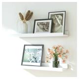 Solrot White Floating Shelves for Wall Decor, Wall Mounted Wood Storage Shelf for Bedroom, Living Room, Bathroom, Kitchen, Nursery, Display Picture Ledge Shelf with Lip Set of 2-16 Inches, White Solrot White Floating Shelves for Wall Decor, Wall Mounted Wood Storage Shelf for Bedroom, Living Room, Bathroom, Kitchen, Nursery, Display Picture Ledge Shelf with Lip Set of 2-16 Inches, White