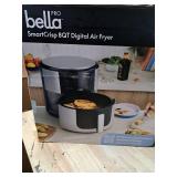 bella PRO - SmartCrisp 8-qt. Touchscreen Air Fryer - Stainless Steel bella PRO - SmartCrisp 8-qt. Touchscreen Air Fryer - Stainless Steel