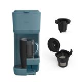 BELLA Single Serve Coffee Maker, K Cup & Coffee Ground Compatible with Removable, Adjustable Drip Tray, Auto Shutoff & Reusable Dishwasher Safe Accessories, Brews 6oz to 14oz, 1000 Watt, Surf BELLA Single Serve Coffee Maker, K Cup & Coffee Ground Compatible with Removable, Adjustable Drip Tray, Auto Shutoff & Reusable Dishwasher Safe Accessories, Brews 6oz to 14oz, 1000 Watt, Surf