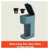 BELLA Single Serve Coffee Maker, K Cup & Coffee Ground Compatible with Removable, Adjustable Drip Tray, Auto Shutoff & Reusable Dishwasher Safe Accessories, Brews 6oz to 14oz, 1000 Watt, Surf BELLA Single Serve Coffee Maker, K Cup & Coffee Ground Compatible with Removable, Adjustable Drip Tray, Auto Shutoff & Reusable Dishwasher Safe Accessories, Brews 6oz to 14oz, 1000 Watt, Surf