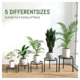 Linpla 5-Pack Decent Metal Plant Stands, Heavy Duty Flower Pot Stands for Multiple Plant, Anti-Rust Iron Plant Pot Shelf, Decoration Racks for Home Indoor and Outdoor (5 Pack Black) Linpla 5-Pack Decent Metal Plant Stands, Heavy Duty Flower Pot Stands for Multiple Plant, Anti-Rust Iron Plant Pot Shelf, Decoration Racks for Home Indoor and Outdoor (5 Pack Black)