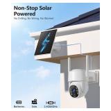 Gianteye 5G&2.4GHz Security Cameras Wireless Outdoor, 2K Cameras for Home Security, Solar & Battery Powered Security Camera Outdoor, Color Night Vision, PZT Human Detection, 2 Packs Gianteye 5G&2.4GHz Security Cameras Wireless Outdoor, 2K Cameras for Home Security, Solar & Battery Powered Security Camera Outdoor, Color Night Vision, PZT Human Detection, 2 Packs