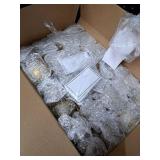 Qilery 24 Pcs Christmas Ornament Place Card Holders and 48 Pcs Name Cards Gold Glass Ball Place Holders Table Sign Card Holder for Xmas Party Setting Wedding Anniversary Table Decoration Qilery 24 Pcs Christmas Ornament Place Card Holders and 48 Pcs Name Cards Gold Glass Ball Place Holders Table Sign Card Holder for Xmas Party Setting Wedding Anniversary Table Decoration