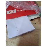60 White Envelopes Set 60 White Envelopes Set