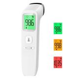 No-Touch Thermometer for Adults and Kids, Accurate Digital Baby Thermometer, Fever Alarm & Silent Mode, 2 in 1 Forehead & Object Mode No-Touch Thermometer for Adults and Kids, Accurate Digital Baby Thermometer, Fever Alarm & Silent Mode, 2 in 1 Forehead & Object Mode
