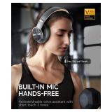 Picun B8 Bluetooth Headphones, 120H Playtime Headphones Wireless Bluetooth with 3 EQ Modes, Low Latency, Hands-Free Calls, Over Ear Headphones for Travel Home Office Cellphone PC (Ashen Golden) Picun B8 Bluetooth Headphones, 120H Playtime Headphones Wireless Bluetooth with 3 EQ Modes, Low Latency, Hands-Free Calls, Over Ear Headphones for Travel Home Office Cellphone PC (Ashen Golden)