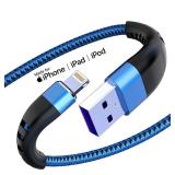 Essri 2Pack for iPhone Charger Cord 6FT, Lighting Cable 6 Feet to USB Charging Cable, Nylon Braided Charging Cord 6 Foot Compatible with iPhone 14 13 12 11 X XS XR 15 Pad - Blue Essri 2Pack for iPhone Charger Cord 6FT, Lighting Cable 6 Feet to USB Charging Cable, Nylon Braided Charging Cord 6 Foot Compatible with iPhone 14 13 12 11 X XS XR 15 Pad - Blue