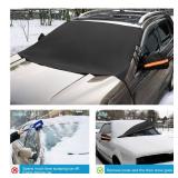 Kohree 76 x 49 inches Windshield Cover for Ice and Snow with Side Covers, Flexible 600D Oxford Fabric, All-Seasons Windshield Cover Sunshade Protector for Cars Trucks SUV MPV, Car Accessories Kohree 76 x 49 inches Windshield Cover for Ice and Snow with Side Covers, Flexible 600D Oxford Fabric, All-Seasons Windshield Cover Sunshade Protector for Cars Trucks SUV MPV, Car Accessories