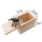 Fudragtn Fake Spider in a Box Prank Gift for Adults Kids,Handmade Wooden Pop Out Scare Surprise Boxes Joke Toys Halloween Fudragtn Fake Spider in a Box Prank Gift for Adults Kids,Handmade Wooden Pop Out Scare Surprise Boxes Joke Toys Halloween
