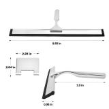 BGGo 10-Inch Shower Squeegee with Hanger, All-Purpose Stainless Steel and TPR Rubber for Streak-Free Cleaning on Glass Shower Doors, Mirrors, Windows, Tile and Car Glass BGGo 10-Inch Shower Squeegee with Hanger, All-Purpose Stainless Steel and TPR Rubber for Streak-Free Cleaning on Glass Shower Doors, Mirrors, Windows, Tile and Car Glass