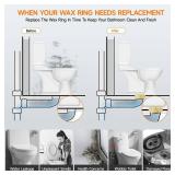 Jamini Extra Thick Toilet Wax Ring Replacement Kit â Universal Wax Seal Fits 3\' & 4\' Drain Pipes, Includes Bolts & Washers, Easy DIY Installation, Compatible with Below-Floor or Level Flanges Jamini Extra Thick Toilet Wax Ring Replacement Kit â Universal Wax Seal Fits 3\' & 4\' Drain Pipes, Includes Bolts & Washers, Easy DIY Installation, Compatible with Below-Floor or Level Flanges