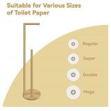 26.4\' Stainless Steel Toilet Paper Holder freestanding,Bathroom Free Standing Toilet Paper Holders,Double Rod Toilet Paper Holder Stand with Reserve Storage 3-4 Toilet Paper Rolls(Golden) 26.4\' Stainless Steel Toilet Paper Holder freestanding,Bathroom Free Standing Toilet Paper Holders,Double Rod Toilet Paper Holder Stand with Reserve Storage 3-4 Toilet Paper Rolls(Golden)