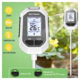 YAMRON 4-in-1 Soil Moisture Meter, Digital Plant Temperature/Soil Moisture Test & PH Meter/Sunlight Intensity, Backlight LCD Display for Gardening, Farming and Outdoor Plants YAMRON 4-in-1 Soil Moisture Meter, Digital Plant Temperature/Soil Moisture Test & PH Meter/Sunlight Intensity, Backlight LCD Display for Gardening, Farming and Outdoor Plants