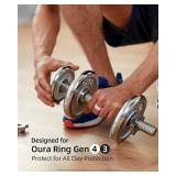 BandSmith Silicone Ring Cover Compatible with Oura Ring Protector, Elastic Case for Oura Ring Gen 4/3 Working Out - Patent Protected (Pink+Purple, M for 11/12/13) BandSmith Silicone Ring Cover Compatible with Oura Ring Protector, Elastic Case for Oura Ring Gen 4/3 Working Out - Patent Protected (Pink+Purple, M for 11/12/13)