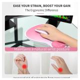 LUOMIRA Ergonomic Gel Mouse Pad with Wrist Support â Non-Slip Desk Mousepad for Laptop & Computer, Rose Pink Gradient LUOMIRA Ergonomic Gel Mouse Pad with Wrist Support â Non-Slip Desk Mousepad for Laptop & Computer, Rose Pink Gradient