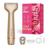 Orchrose Electric Razor for Women Body: Rechargeable Painless Electric Shaver for Bikini Face Body Legs Underarms - Portable for Travel Orchrose Electric Razor for Women Body: Rechargeable Painless Electric Shaver for Bikini Face Body Legs Underarms - Portable for Travel