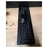 Large Print Wireless Keyboard and Mouse - 7 Colors Backlit Keyboard, Oversize Letters Keys Easy to See and Type, Rechargeable Keyboard and Mouse with Light Up Key, Compatible for PC, Windows, Gaming Large Print Wireless Keyboard and Mouse - 7 Colors Backlit Keyboard, Oversize Letters Keys Easy to See and Type, Rechargeable Keyboard and Mouse with Light Up Key, Compatible for PC, Windows, Gaming