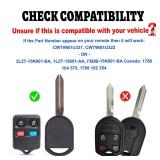 Beefunny Pair Replacement Upgraded Flip Remote Car Key Fob 315MHz 4D63 Chip for Ford Lincoln Mercury CWTWB1U345, CWTWB1U331, CWTWB1U322, GQ43VT11T Beefunny Pair Replacement Upgraded Flip Remote Car Key Fob 315MHz 4D63 Chip for Ford Lincoln Mercury CWTWB1U345, CWTWB1U331, CWTWB1U322, GQ43VT11T