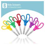 Mr. Pen Kids Scissors - 6 Pack, 5 Inch, Colored Toddler Safety Scissors for Kids Mr. Pen Kids Scissors - 6 Pack, 5 Inch, Colored Toddler Safety Scissors for Kids