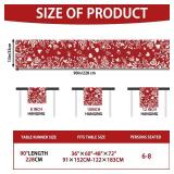 Heirloom Haven Valentineâs Day Red Heart Love Plant Table Runner 13x90 Inch , Holiday Kitchen Dining Tabletop Runners for Home Indoor Farmhouse Decoration Heirloom Haven Valentineâs Day Red Heart Love Plant Table Runner 13x90 Inch , Holiday Kitchen Dining Tabletop Runners for Home Indoor Farmhouse Decoration