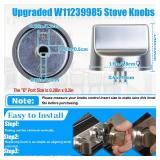 Upgraded W11239985 for Whirlpool Stove Knobs Replacement,W11239985 Whirlpool Gas Stove Oven Knobs W10850015 WFG550S0HZ0 WFG525S0JV0 WFG525S0HZ0 WFG525S0HZ1 W11032553 Range Knob (5pcs) Upgraded W11239985 for Whirlpool Stove Knobs Replacement,W11239985 Whirlpool Gas Stove Oven Knobs W10850015 WFG550S0HZ0 WFG525S0JV0 WFG525S0HZ0 WFG525S0HZ1 W11032553 Range Knob (5pcs)