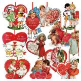 48 Pcs Vintage Valentine Hanging Ornaments Retro Valentines Tree Ornaments Heart Cut Out Decorations for Valentine's Day Party Favors Classroom Home Window Wall Anniversary Supplies 48 Pcs Vintage Valentine Hanging Ornaments Retro Valentines Tree Ornaments Heart Cut Out Decorations for Valentine's Day Party Favors Classroom Home Window Wall Anniversary Supplies
