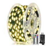 BrightChristmas 300 LED 98 FT Christmas Lights, Waterproof Outdoor String Lights with Remote and Timer, Christmas Tree Lights with 8 Modes Dimmable, Fairy Lights for Holiday Decor (Warm White) BrightChristmas 300 LED 98 FT Christmas Lights, Waterproof Outdoor String Lights with Remote and Timer, Christmas Tree Lights with 8 Modes Dimmable, Fairy Lights for Holiday Decor (Warm White)