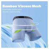 BAMBOO COOL Men's 360° Breathable Mesh Underwear Moisture-Wicking Boxer Briefs Cooling Performance,Multipack BAMBOO COOL Men's 360° Breathable Mesh Underwear Moisture-Wicking Boxer Briefs Cooling Performance,Multipack