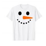 Snowman Face Christmas Costume T-Shirt XS Snowman Face Christmas Costume T-Shirt XS