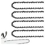 4 Pack Chainsaw Chain for 20 Inch Bar, .325\' Pitch, .050'' Gauge, 80 Drive Links Fits Husqvarna 450 Rancher Craftsman Jonsered and more 4 Pack Chainsaw Chain for 20 Inch Bar, .325\' Pitch, .050'' Gauge, 80 Drive Links Fits Husqvarna 450 Rancher Craftsman Jonsered and more