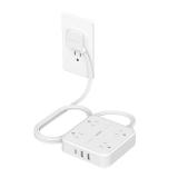 Surge Protector Flat Extension Cord 5FT, TESSAN Flat Plug Power Strip with 4 Outlets 3 USB C Ports (1 USB C), 900 Joules Protection, Multiple Wall Outlet Extender Suitable for Home Office Dorm, White Surge Protector Flat Extension Cord 5FT, TESSAN Flat Plug Power Strip with 4 Outlets 3 USB C Ports (1 USB C), 900 Joules Protection, Multiple Wall Outlet Extender Suitable for Home Office Dorm, White